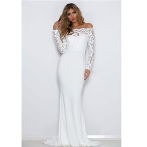 Off-White Beautiful Gown New with Tags